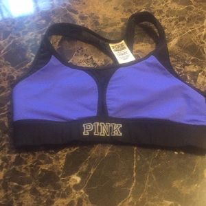 Pink sports bra
